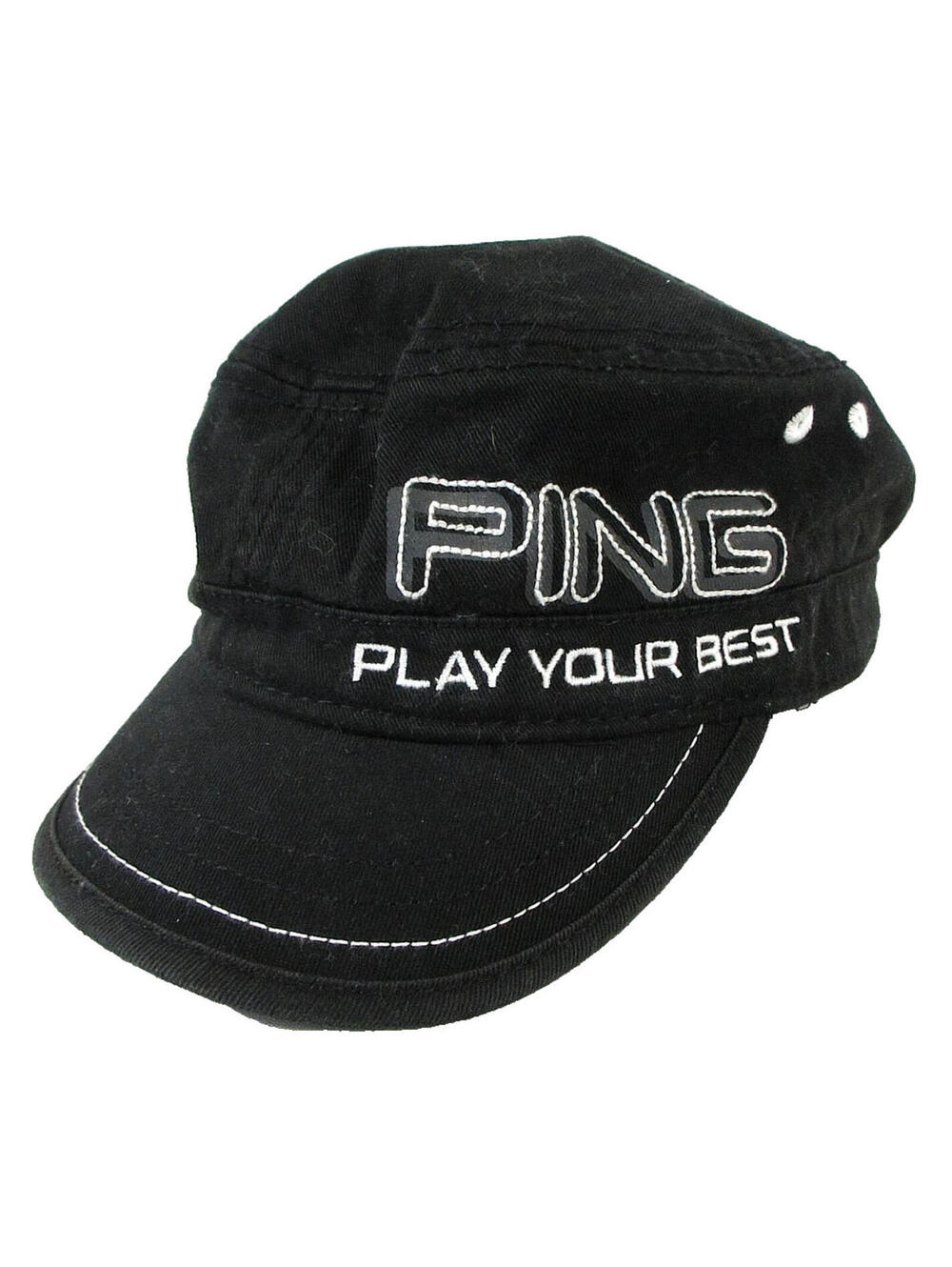 Ping Womens Play Your Best Golf Cap Adjustable Snap Back One Size Black